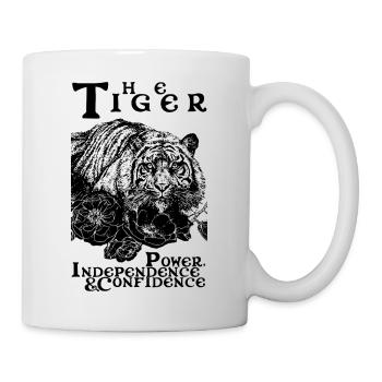 LE TIGRE - Mug blanc - blanc - Droite