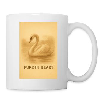 Swan Silhouette Pure in Heart - Mug - white - Right