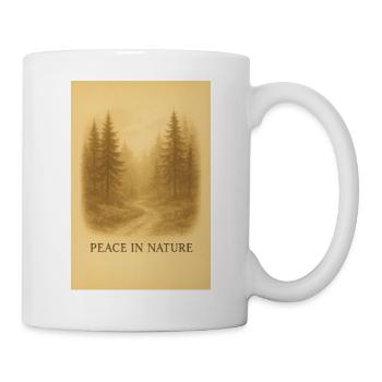 Calmness in the Forest Path - Mug - white - Right