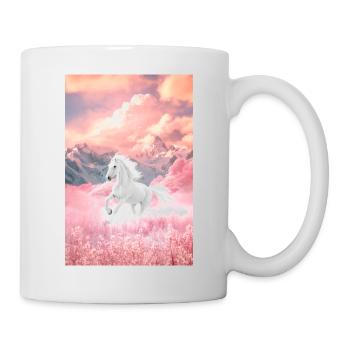 Pferd - Tasse - Weiß - Rechts