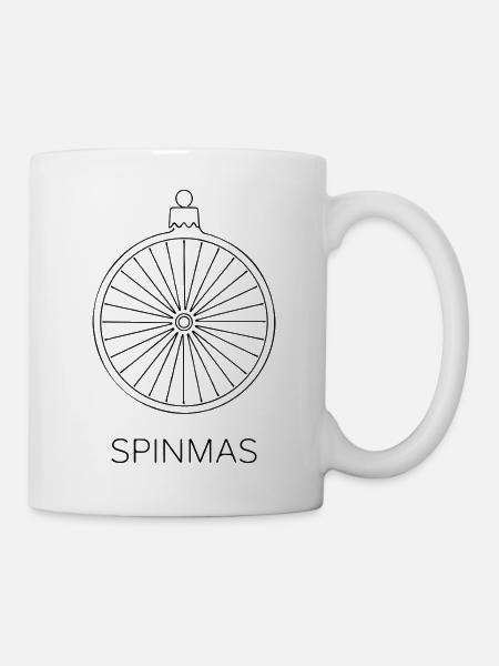 Spinmas Rad Ornament - Tasse - Weiß