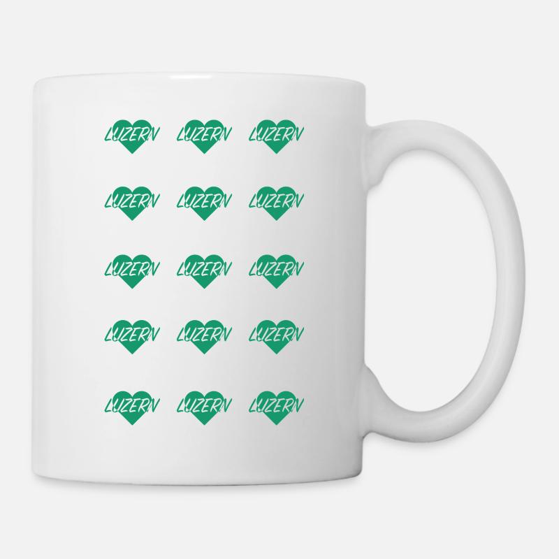 I love lucerne Motif Cœur - Mug blanc - blanc