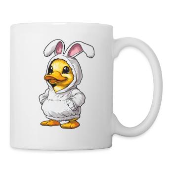 Mignon poussin en costume de lapin - Mug blanc - blanc - Droite