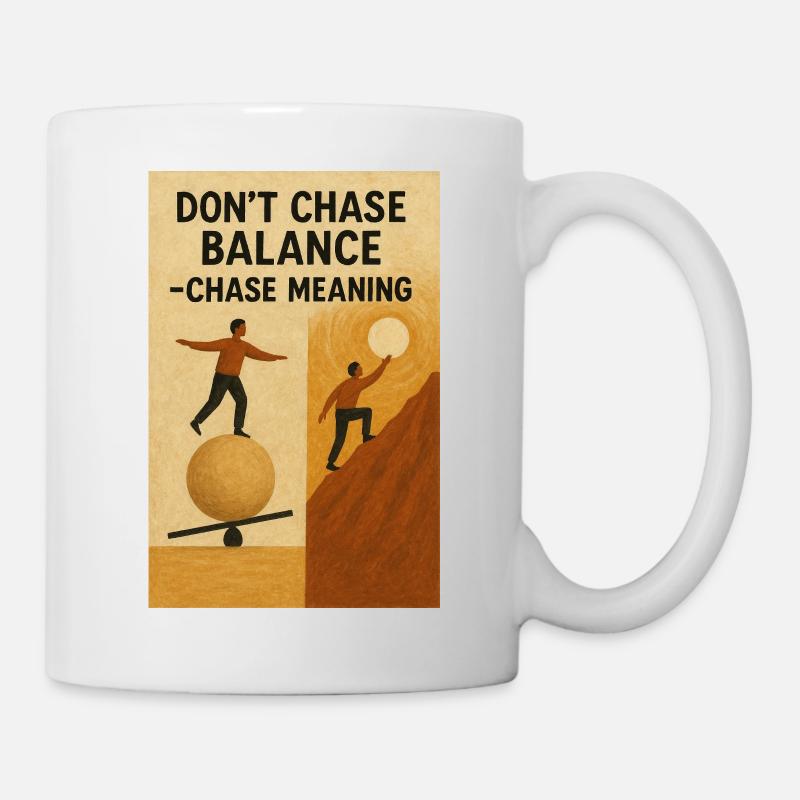 Recherche d’équilibre du sens - Mug blanc - blanc