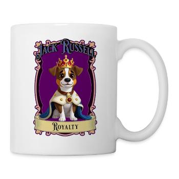Royal Jack Russell Crowned Portrait - Mug - white - Right