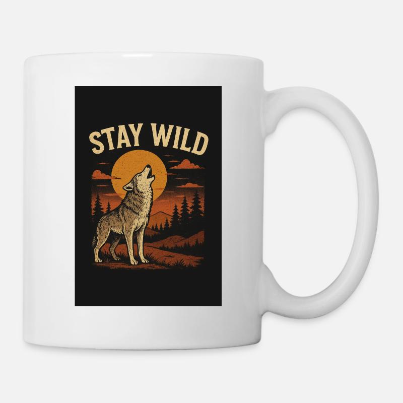 Wolf Wild - Tasse - Weiß