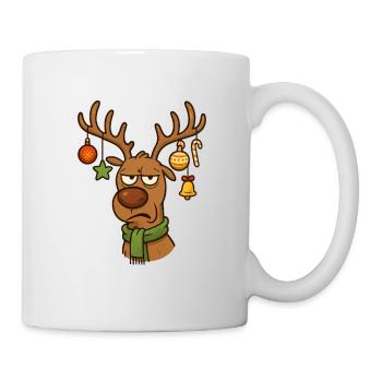 Renne de Noël - Mug blanc - blanc - Droite