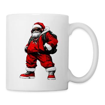 Rapper Weihnachtsmann - Tasse - Weiß - Rechts