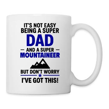 Heart + Mountaineering – Super Papa Mountaineer - Mug - white - Right