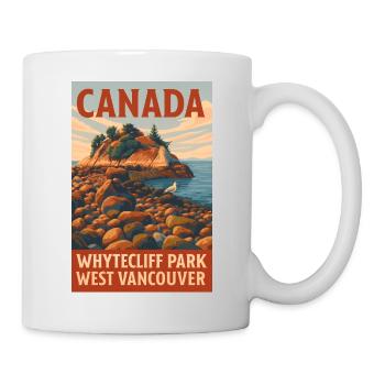Canada Coastal Landscape West Vancouver - Mug - white - Right