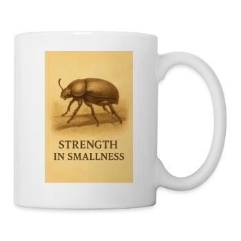 La force dans la petitesse - Mug blanc - blanc - Droite