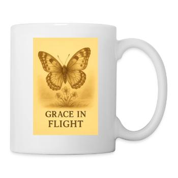 Grace in Flight Butterfly Bloom - Mug - white - Right