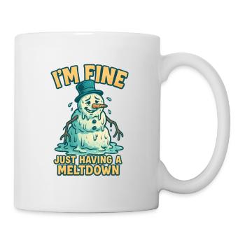 Mir Gehts Gut Schneemann - Tasse - Weiß - Rechts