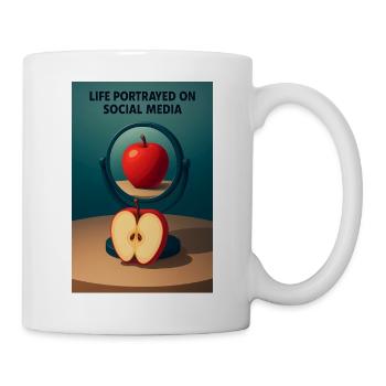 The apple's mirror of social life - Mug - white - Right