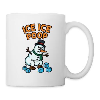 schneemann eiswürfel kinder witzig pups - Mug blanc - blanc - Droite