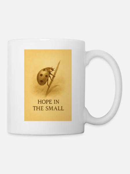 Hoffnung im Kleinen - Tasse - Weiß