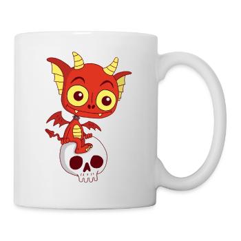 Petit démon se repose - Mug blanc - blanc - Droite