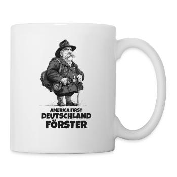 Deutschland Förster Lustiger Spruch - Tasse - Weiß - Rechts
