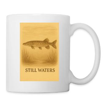 Still Waters Fish Illustration - Mug - white - Right