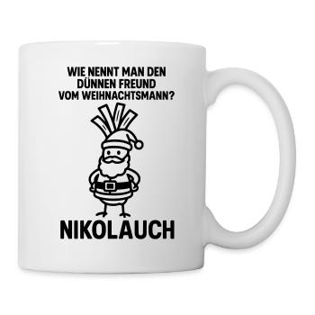 nikolauch Weihnachtsmann witz witzig  - Tasse - Weiß - Rechts