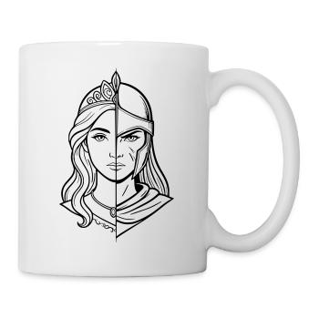 Princess & Warrior Woman - Mug - white - Right