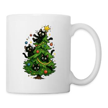 Sapin de Noël Chats Noël - Mug blanc - blanc - Droite