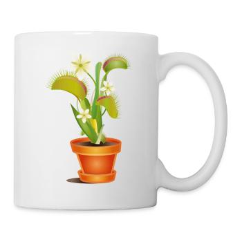 Déléve attrape-mouches en pot – illustration colorée - Mug blanc - blanc - Droite