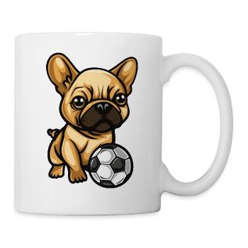 Football des Bulldogs français - Mug blanc - blanc - Droite