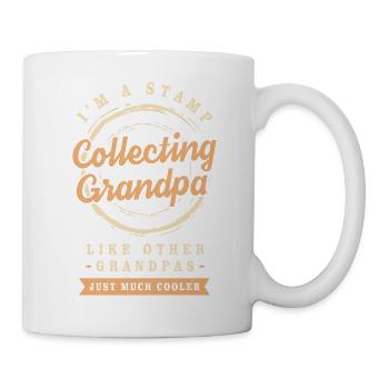 Stamps Philatelist Stamp Collection - Mug - white - Right