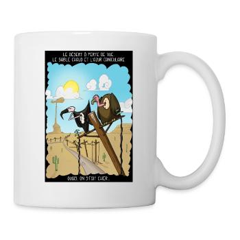 Les vautours - Mug blanc - blanc - Droite