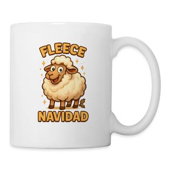 Fleece Navidad Schaf - Tasse - Weiß - Rechts
