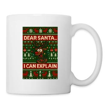 Ugly Christmas Dear Santa - Tasse - Weiß - Rechts