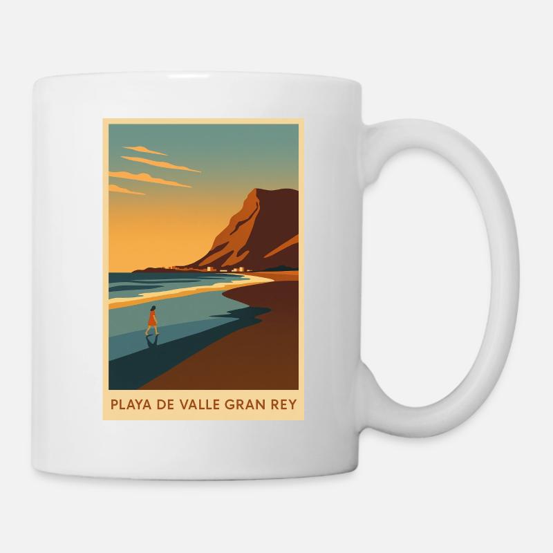 Valle Gran Rey auf La Gomera - Tasse - Weiß