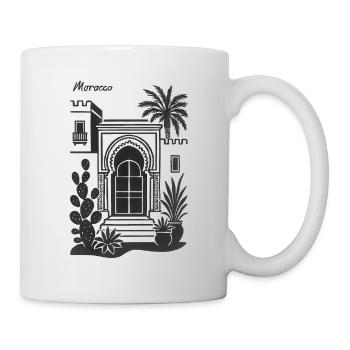 Morocco Door Arch Desert Plants - Mug - white - Right