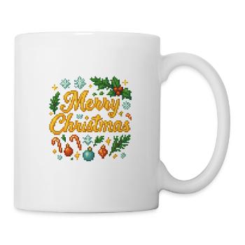 Merry Christmas Retro Gaming - Tasse - Weiß - Rechts