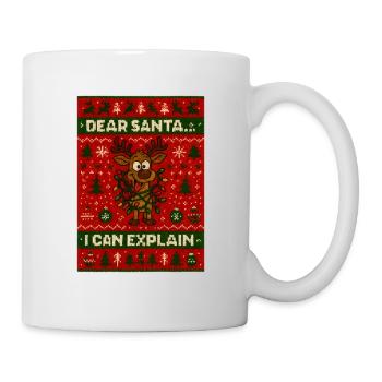 Noël moche Weihnachten - Mug blanc - blanc - Droite