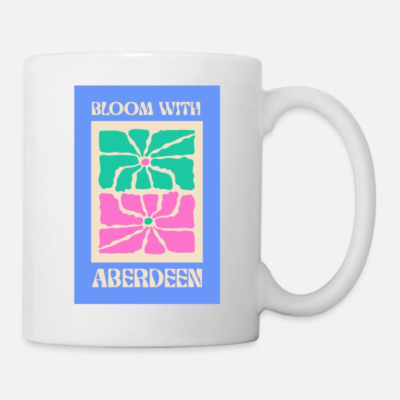 Bloom With Aberdeen Aesthetic Flowers #3 - Mug - white