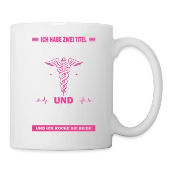 Mom and doctor - Mug - white - Right