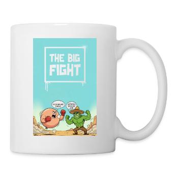 Der große Kampf - Tasse - Weiß - Rechts