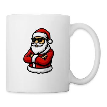Cool Santa with sunglasses - Mug - white - Right