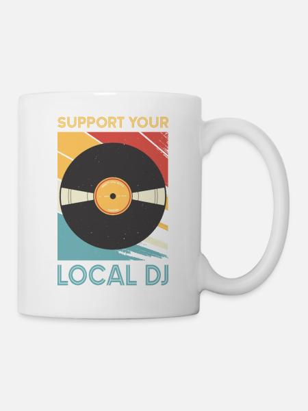 DJ Outfit Geschenke - Tasse - Weiß