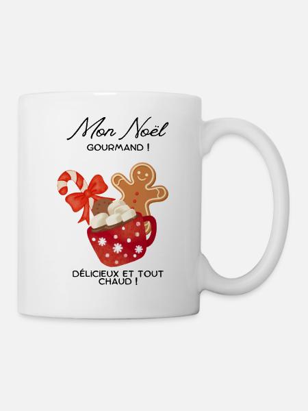 Joyeux_noel_gourmand-_Pain Gewürze - Tasse - Weiß