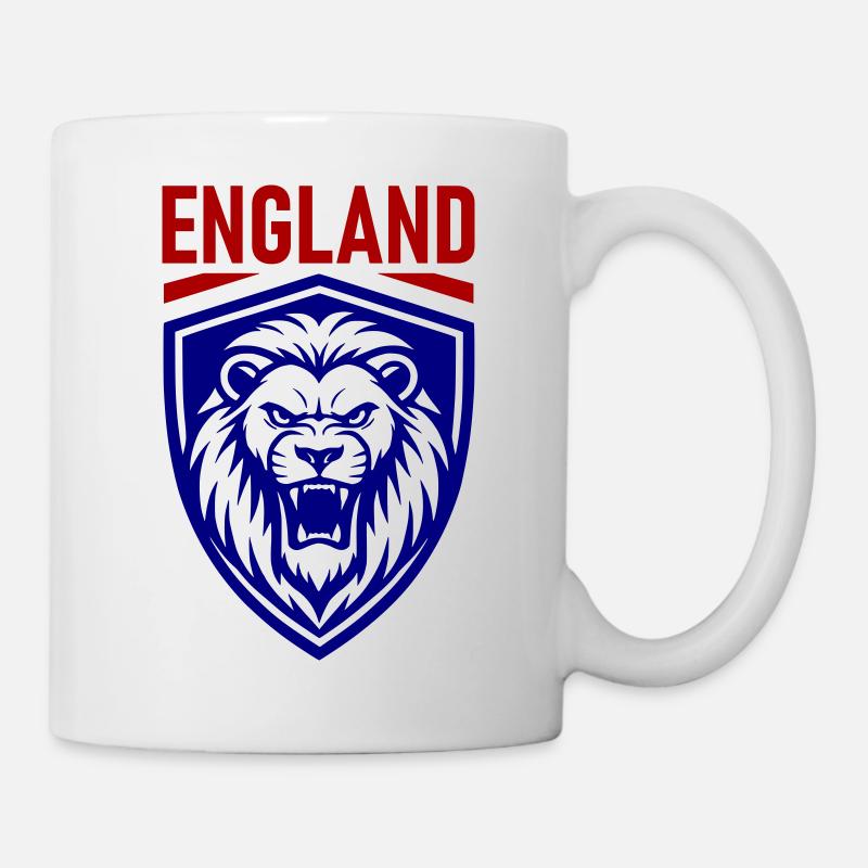 Conception du Bouclier du Lion d’Angleterre - Mug blanc - blanc