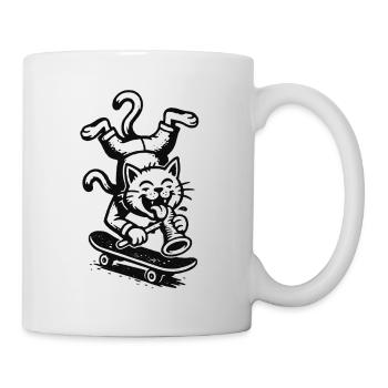Art urbain de style Banksy des Cats - Mug blanc - blanc - Droite