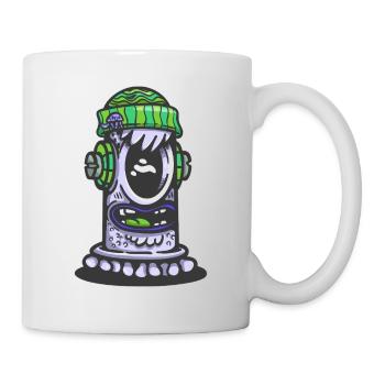 Retro Green Monster Lamp - Mug - white - Right