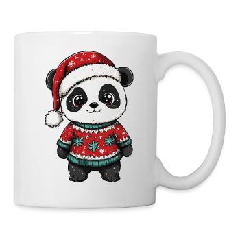Noël de Noël Panda - Mug blanc - blanc - Droite