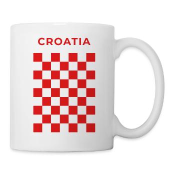 Kroatischer Damm Rot - Tasse - Weiß - Rechts