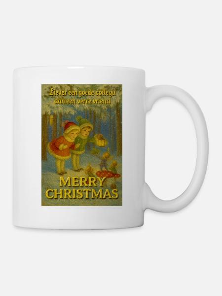 Weihnachtskollektion: Freundschaft über Distanz - Tasse - Weiß