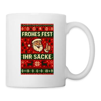 Joyeux Noël, espèce de Père Noël sac - Mug blanc - blanc - Droite