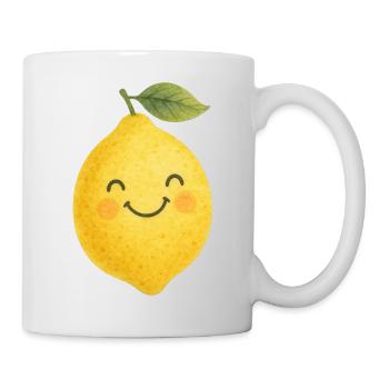 Happy Lemon Kwaii Kids Baby Fruit Fruit - Mug - white - Right